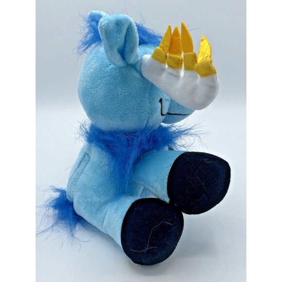 Mensch Pets Hanukkah Mitzvah Blue Moose Plush Light Up Antlers Toy Working - Picture 5 of 11